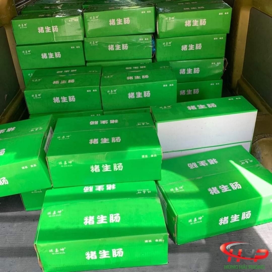 Dồi Trường Heo Thùng Xanh